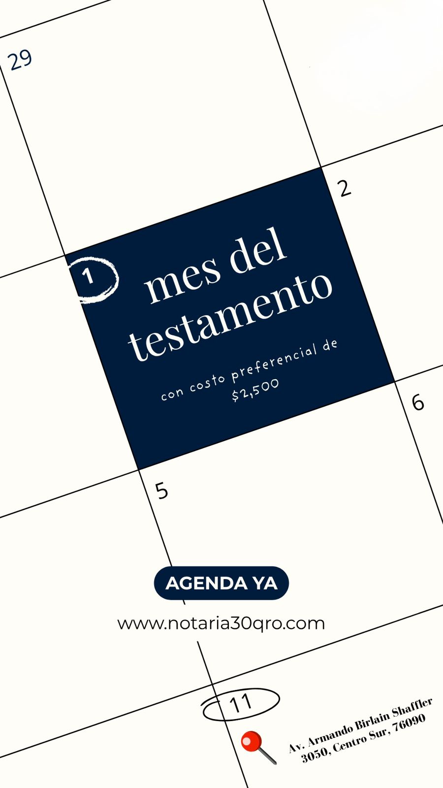 Mes del Testamento - Notaría 30